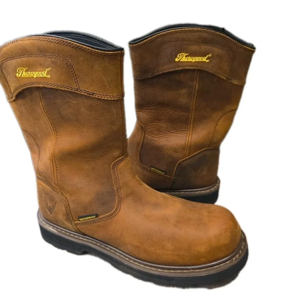 THOROGOOD JOBSITE SERIES 11″ CRAZY HORSE‎ WATERPROOF SAFETY TOE BOOTS 804-4343
